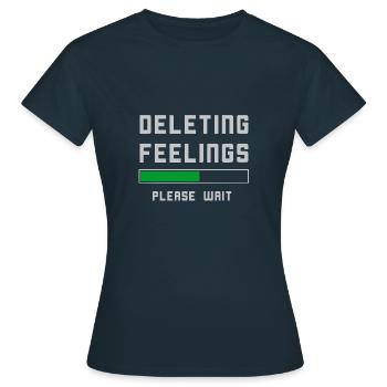 Suppression des sentiments Valentine - T-shirt Femme - marine - Devant - AI Model Female 172 dark (172cm)
