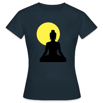 Buddha - Frauen T-Shirt - Navy - Vorne - AI Model Female 172 dark (172cm)