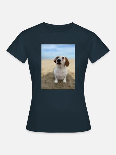 Molly the Dackel - Frauen T-Shirt - Navy