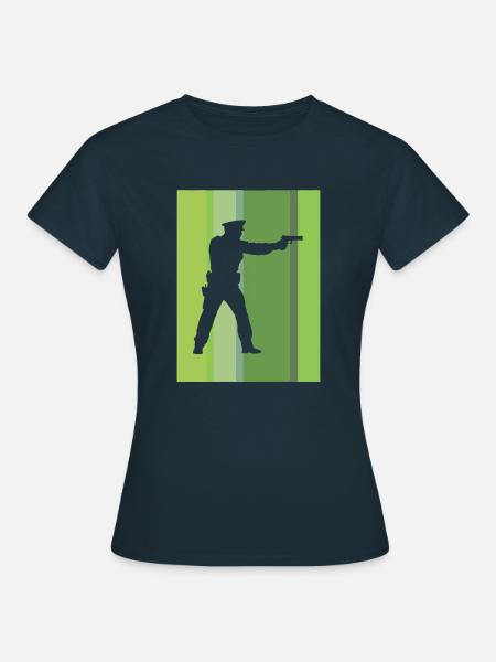 Beamter Sicherheit - Frauen T-Shirt - Navy