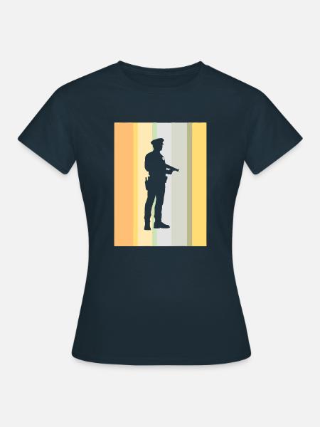 Beamter Sicherheit - Frauen T-Shirt - Navy