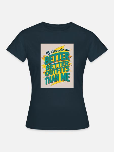 Stylisher Char - Frauen T-Shirt - Navy