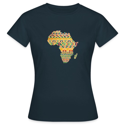 Carte de l'Afrique avec un motif berbère vintage - T-shirt Femme