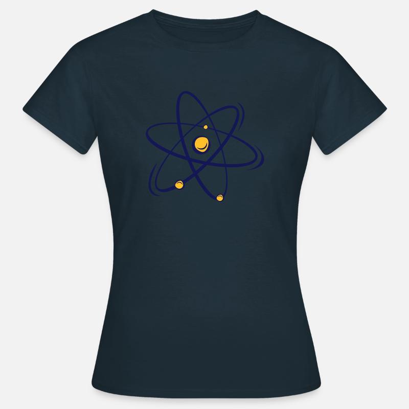 atomic Big Bang nerd Geschenk Atom Nuklear - Frauen T-Shirt - Navy