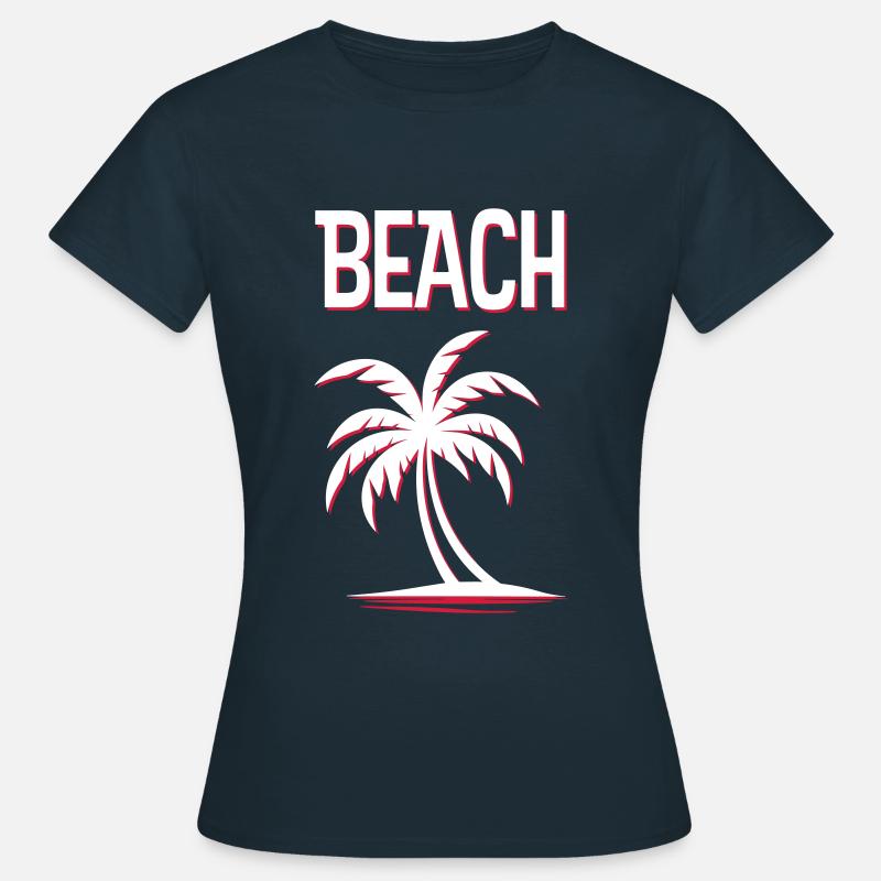 Spiaggia - Maglietta da donna - navy