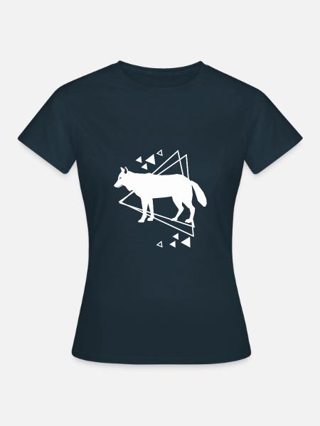 Wolf - Tierfreund Naturschutz - Frauen T-Shirt - Navy