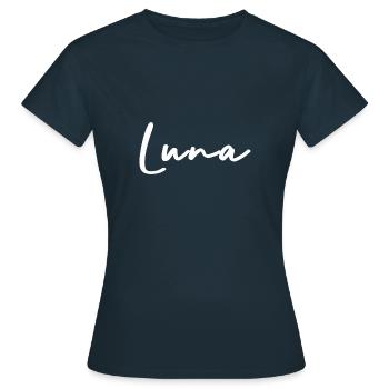 Luna - T-shirt Femme - marine - Devant - AI Model Female 172 dark (172cm)