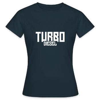 Turbo Diesel - Frauen T-Shirt - Navy - Vorne - AI Model Female 172 dark (172cm)