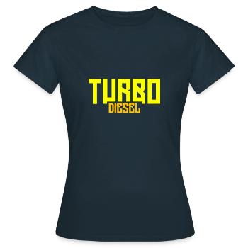 Turbo Diesel - T-shirt Femme - marine - Devant - AI Model Female 172 dark (172cm)