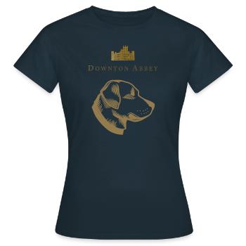 Downton Abbey Labrador Isis Hund - Frauen T-Shirt - Navy - Vorne - AI Model Female 172 dark (172cm)