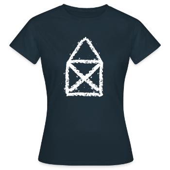Craie Maison de Saint-Nicolas - T-shirt Femme - marine - Devant - AI Model Female 172 dark (172cm)