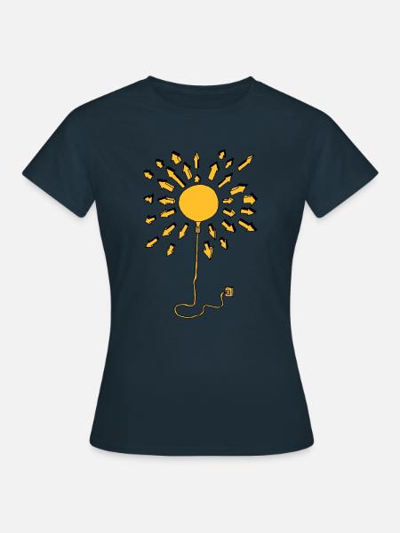 Sonne - Frauen T-Shirt - Navy