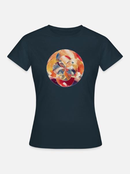 Abstract Circle - Women's T-Shirt - navy