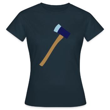 axe - Women's T-Shirt - navy - Front - AI Model Female 172 dark (172cm)