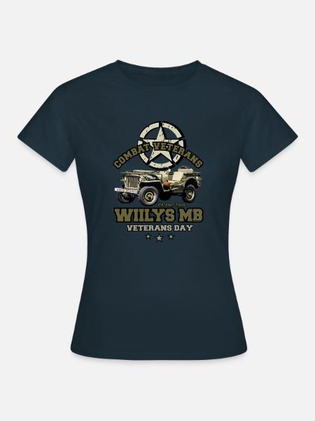 Legendärer Willis MB Us Army Truck ww2 - Frauen T-Shirt - Navy