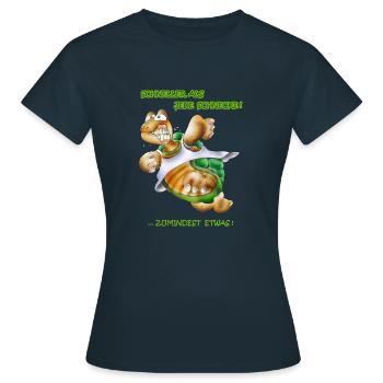 Sporty-Kröte - Frauen T-Shirt - Navy - Vorne - AI Model Female 172 dark (172cm)