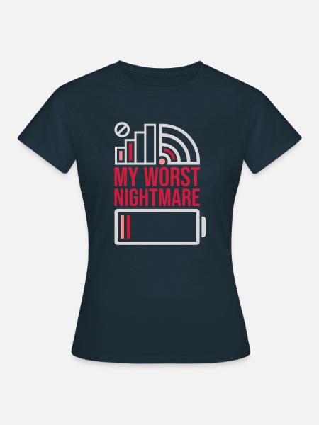 Icons my worst nightmare - Frauen T-Shirt - Navy