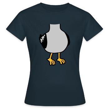 Mouette sans costume de tête - T-shirt Femme - marine - Devant - AI Model Female 172 dark (172cm)