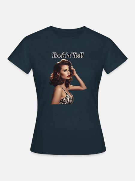 Pinup - Frauen T-Shirt - Navy