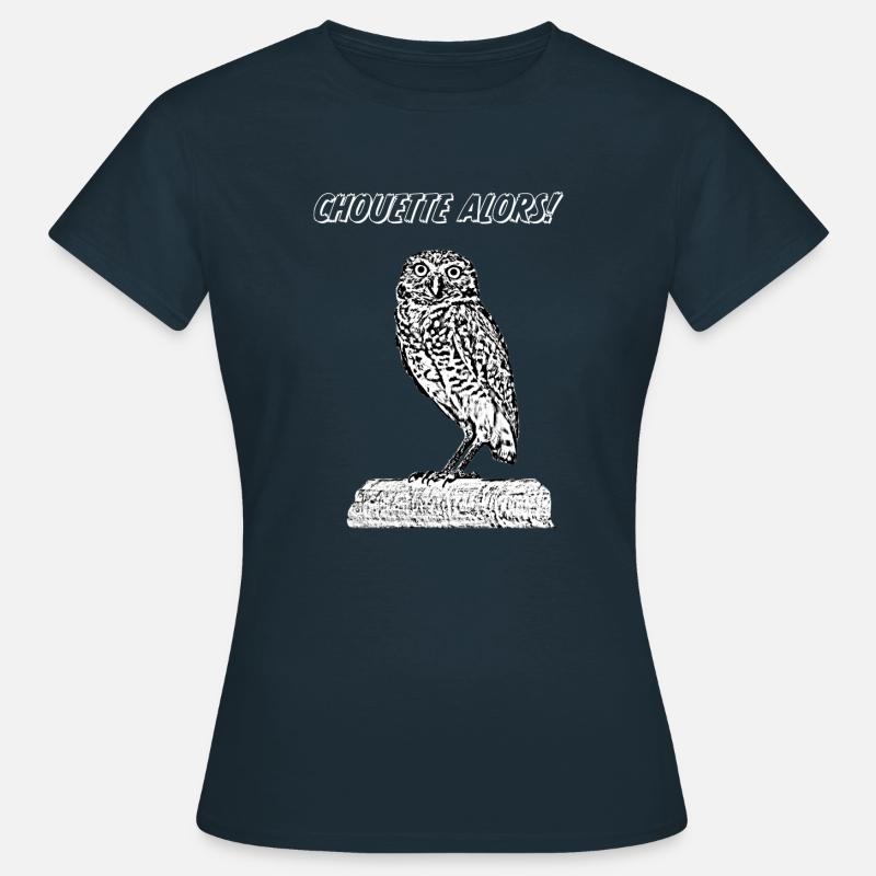 Eule dann - Frauen T-Shirt - Navy
