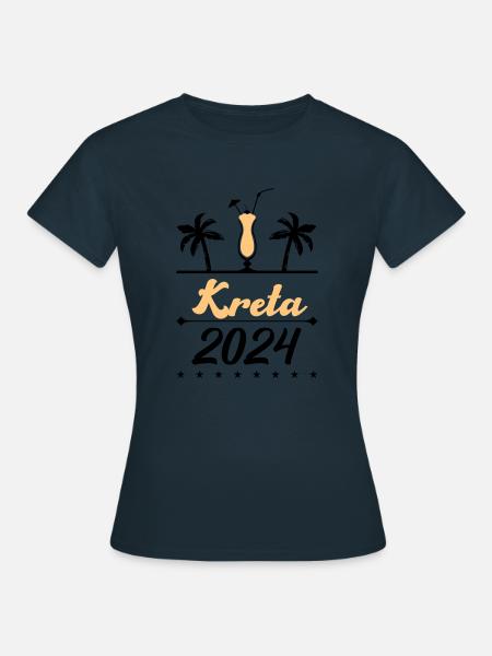 kreta 2024 - Frauen T-Shirt - Navy