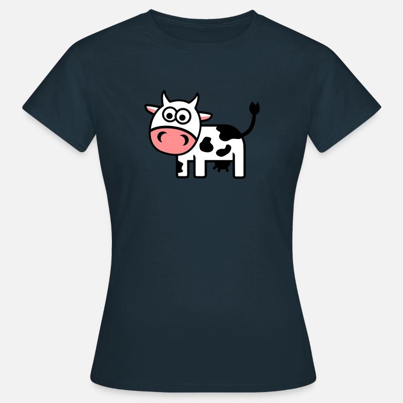 Kuh - Frauen T-Shirt - Navy