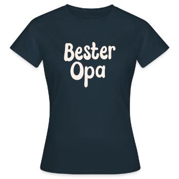 Bester Opa - Frauen T-Shirt - Navy - Vorne - AI Model Female 172 dark (172cm)