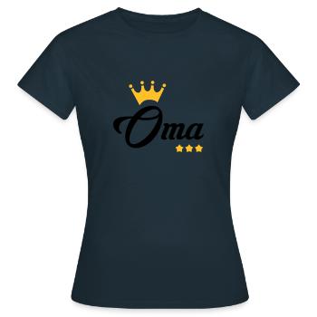 Großmütter / Oma / Mami / Großmutter / Mamy - Frauen T-Shirt - Navy - Vorne - AI Model Female 172 dark (172cm)