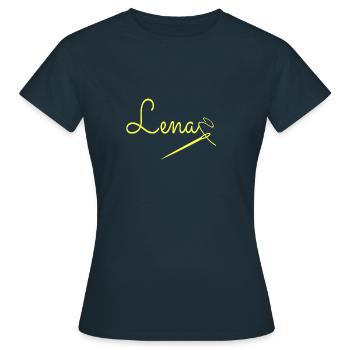 Lena - T-shirt Femme - marine - Devant - AI Model Female 172 dark (172cm)