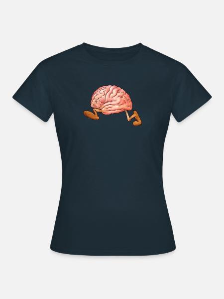 Rennendes Hirn - Frauen T-Shirt - Navy