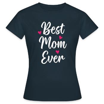 Beste Mutter aller Zeiten - Frauen T-Shirt - Navy - Vorne - AI Model Female 172 dark (172cm)