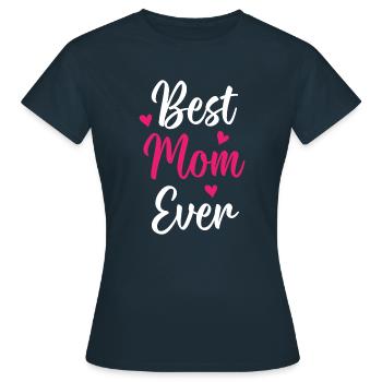 Beste Mutter aller Zeiten - Frauen T-Shirt - Navy - Vorne - AI Model Female 172 dark (172cm)