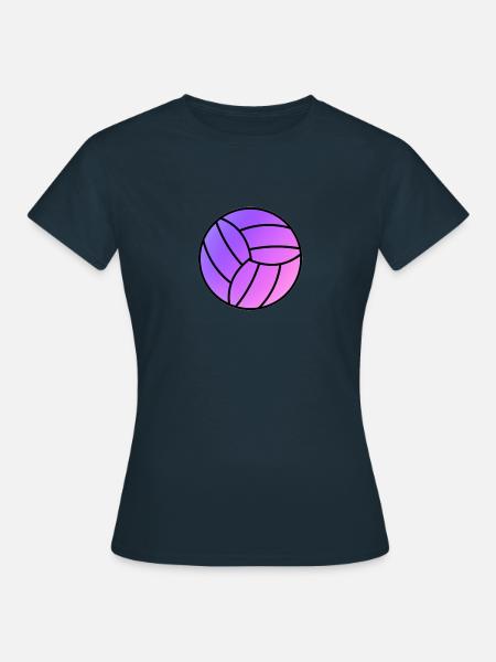 Rainbow Volleyball - Frauen T-Shirt - Navy