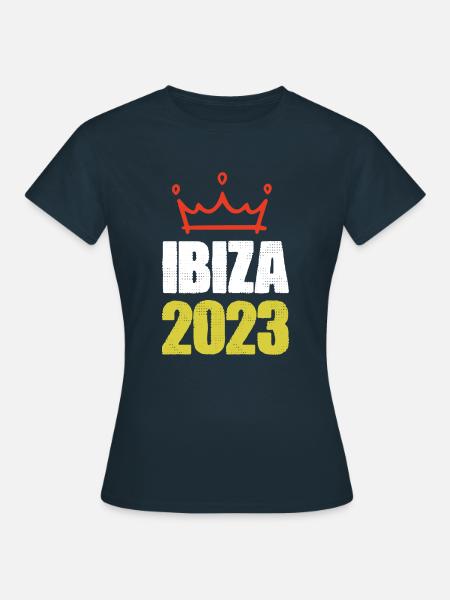 Ibiza 2023 - Frauen T-Shirt - Navy