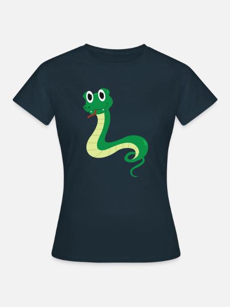 Schlange - Frauen T-Shirt - Navy
