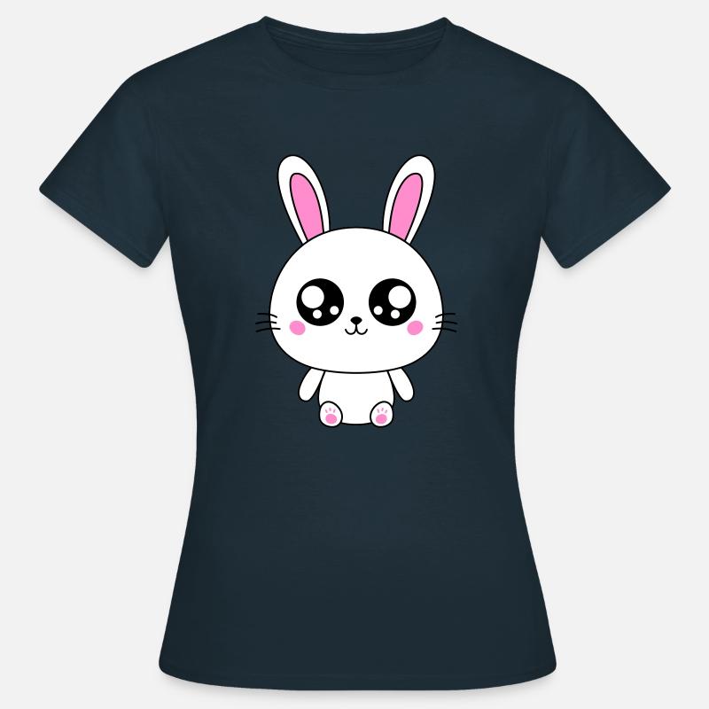 Cute Rabbit - Women's T-Shirt - navy