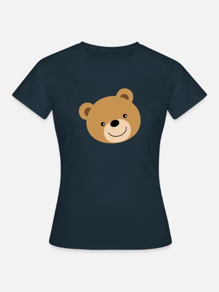 Teddybär Bär Bear - Frauen T-Shirt - Navy