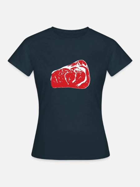 saftiges Steak - Frauen T-Shirt - Navy