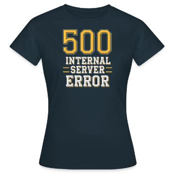 500 Internal Server Error - T-shirt Femme - marine - Devant - AI Model Female 172 dark (172cm)