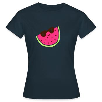 melon - T-shirt Femme - marine - Devant - AI Model Female 172 dark (172cm)