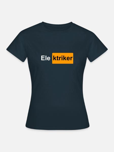 Elektriker - Frauen T-Shirt - Navy