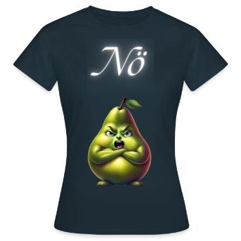 Leuchtender Zorn - Frauen T-Shirt - Navy - Vorne - AI Model Female 172 dark (172cm)