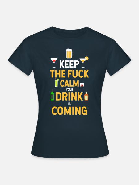 Barman Cocktail Bartender Barkeeper - Frauen T-Shirt - Navy
