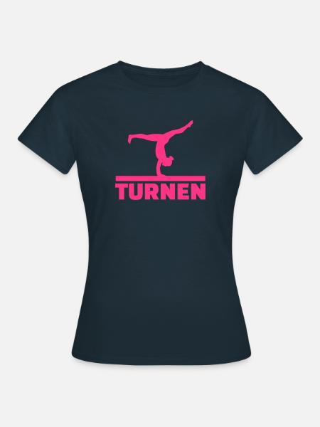 Turnen - Frauen T-Shirt - Navy