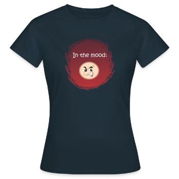 In the mood - ANGRY - - Frauen T-Shirt - Navy - Vorne - AI Model Female 172 dark (172cm)
