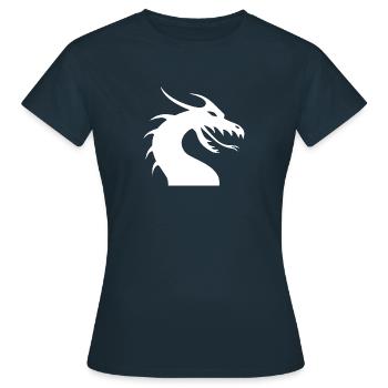 Chemise de régate tête de dragon - T-shirt Femme - marine - Devant - AI Model Female 172 dark (172cm)