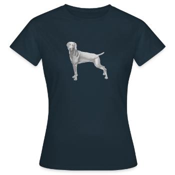 Weimaraner - Women's T-Shirt - navy - Front - AI Model Female 172 dark (172cm)