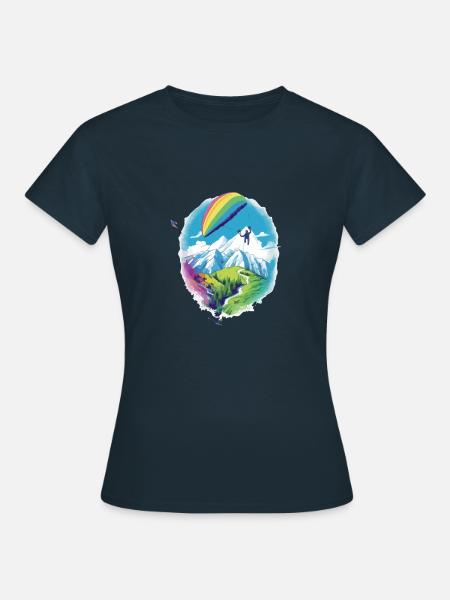 Gleitschirmfliegen Cedric - Frauen T-Shirt - Navy