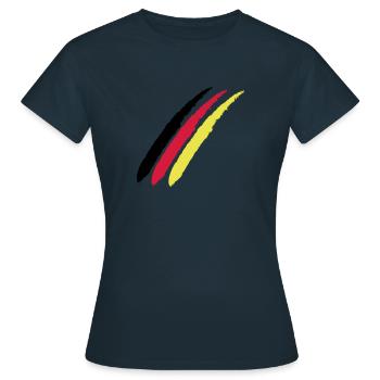 Allemagne cadeau de fan allemand - T-shirt Femme - marine - Devant - AI Model Female 172 dark (172cm)