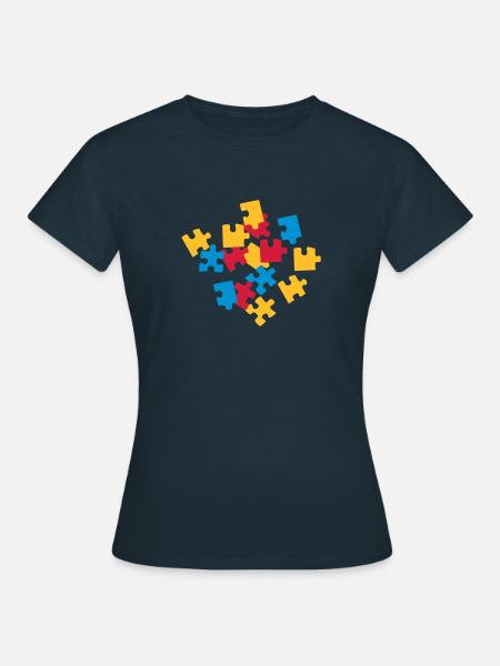 Puzzle - Frauen T-Shirt - Navy